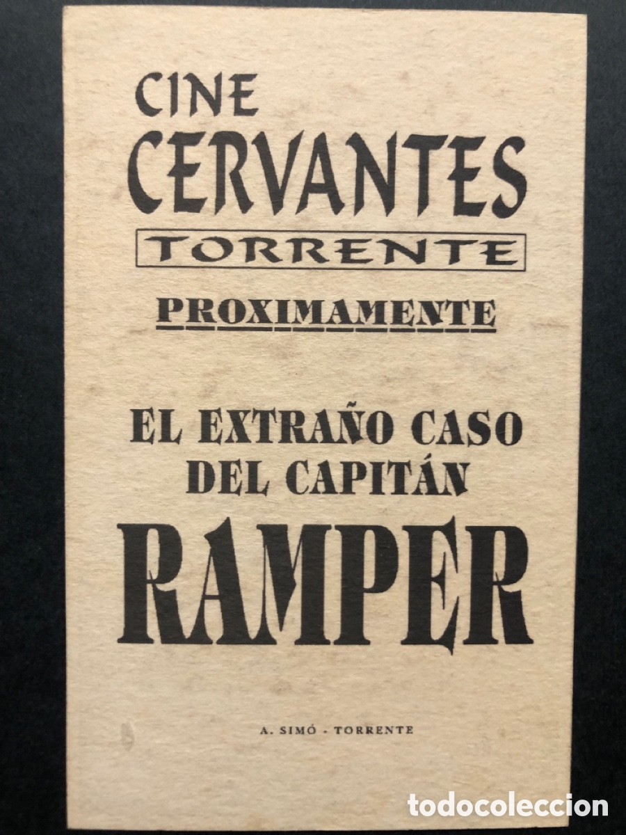 Cine: Programa tarjeta facsimil el extra&ntilde;o caso del capit&aacute;n ramper paul wegener - Foto 2