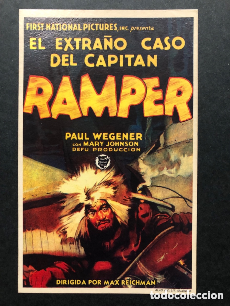 Cine: Programa tarjeta facsimil el extra&ntilde;o caso del capit&aacute;n ramper paul wegener - Foto 1