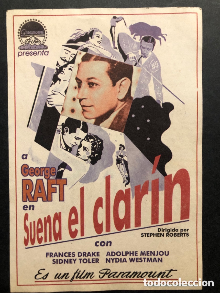 Cine: Programa facsimil George Raft suena el clarin - Foto 1