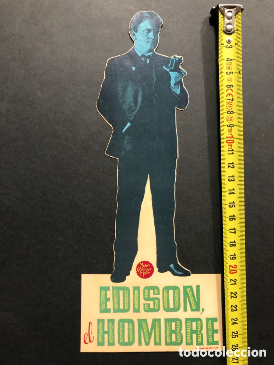 Cine: Programa troquelado facsimil Edison el hombre Spencer tracy - Foto 1
