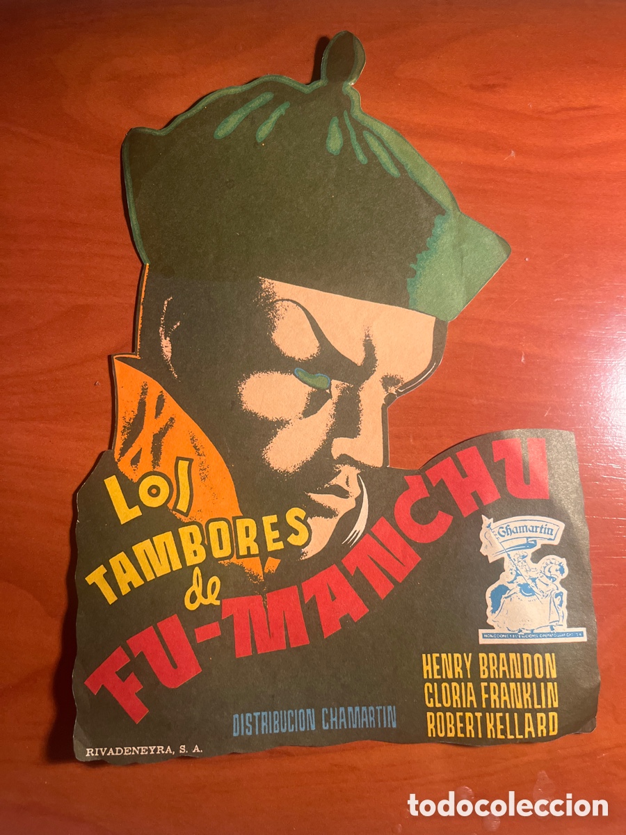 Kino: LOS TAMBORES DE FU MANCHU, HENRY BRANDON, (DISTRIBUCI&Oacute;N CHSMARTIN), FASCIMIL!!