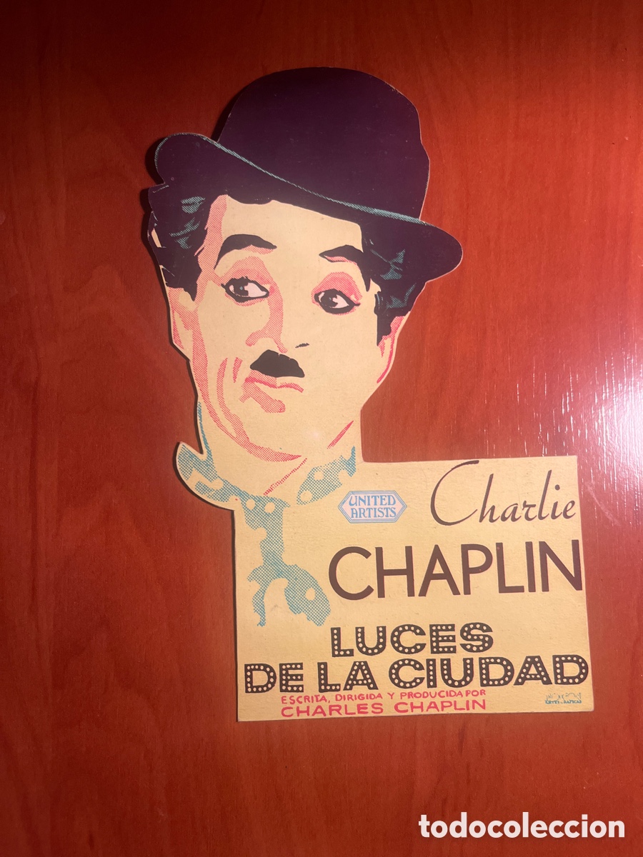 Kino: PROGRAMA LUCES DE LA CIUDAD, CHARLIE CHAPLIN, (UNITED ARTIST), FASCIMIL!!