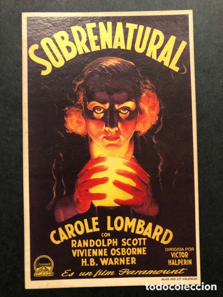 Cine: Programa facsimil sobrenatural carole lombard - Foto 1