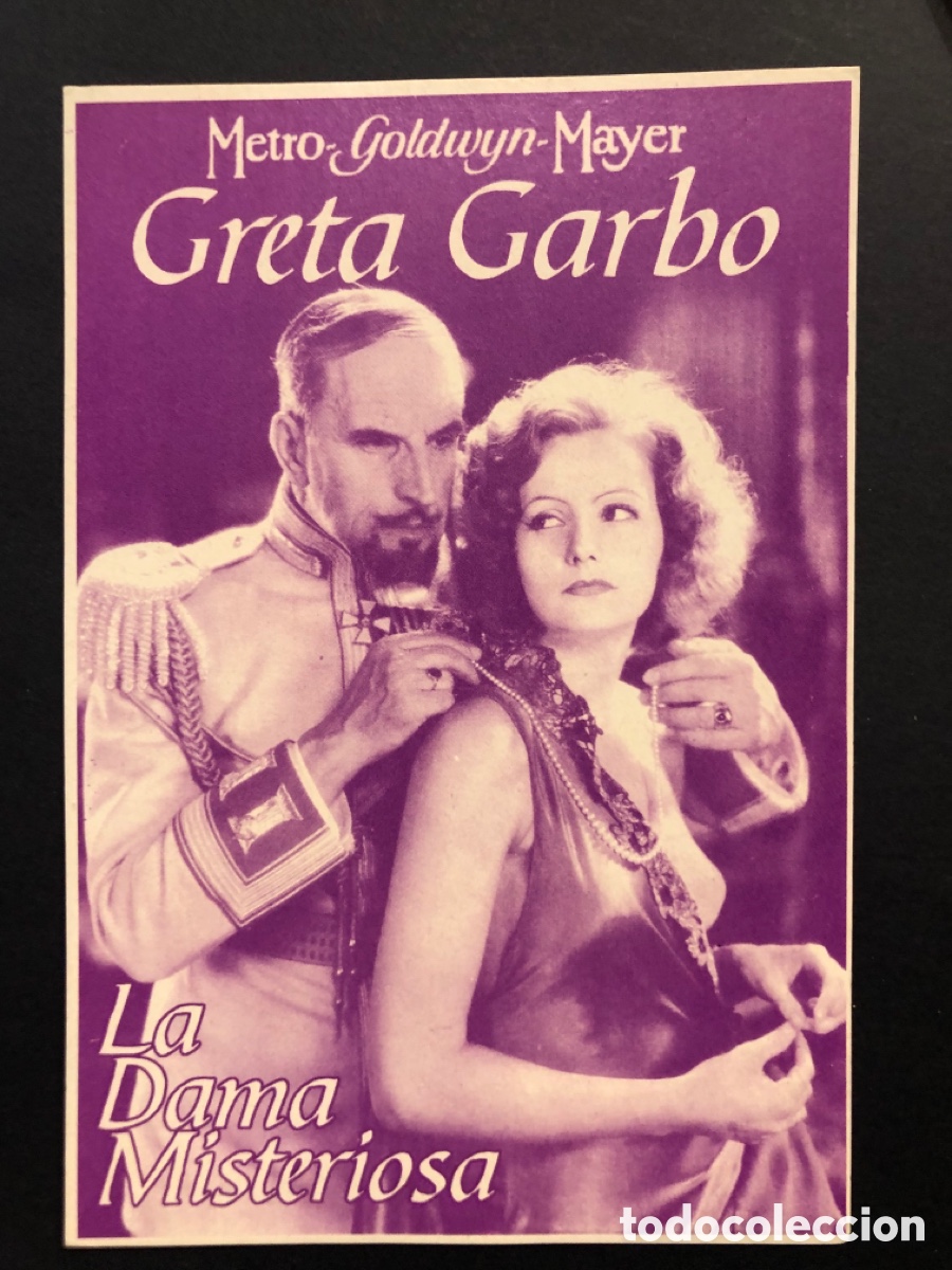 Cine: Programa facsimil Greta Garbo la dama misteriosa - Foto 1