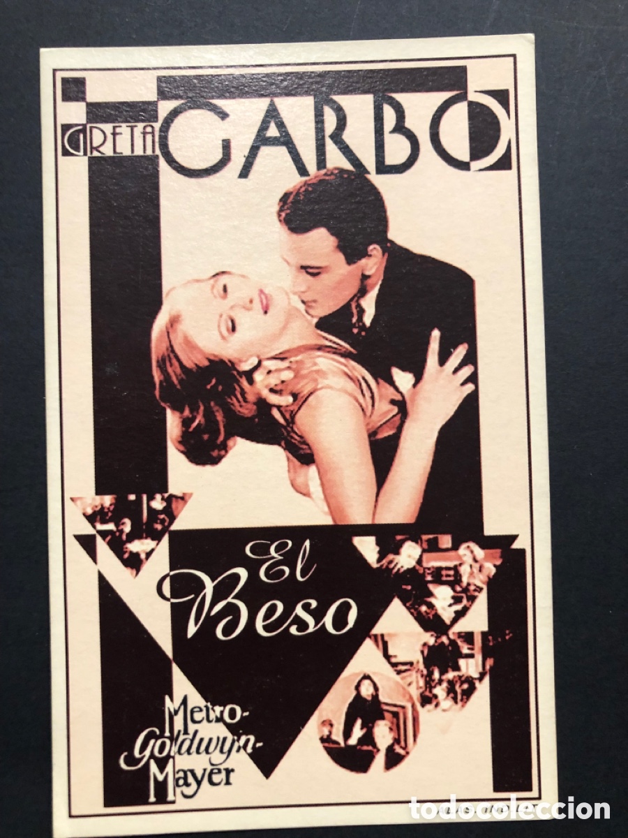 Cine: Programa facsimil Greta Garbo el beso - Foto 1