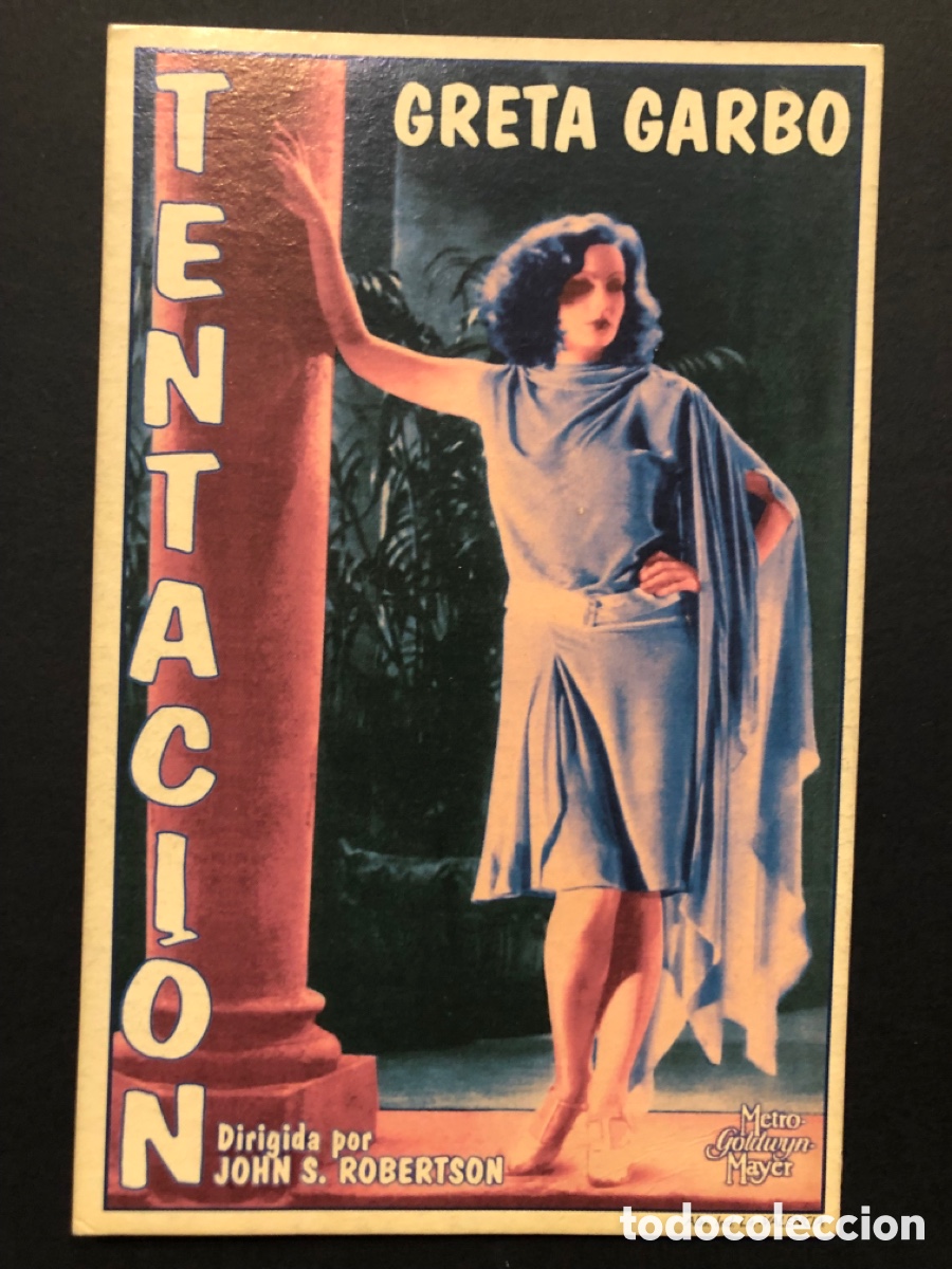 Cine: Programa facsimil Greta Garbo tentacion - Foto 1