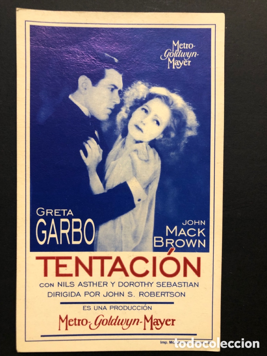 Cine: Programa facsimil Greta Garbo - Foto 1