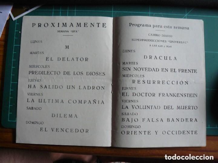 Cine: Programa Oficial el Cine Avenida 1933 - Foto 2