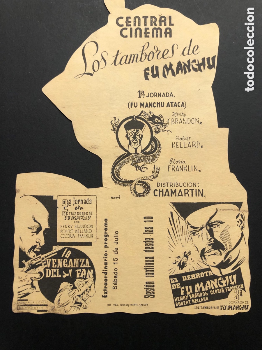 Cine: Programa troquelado facsimil los tambores de fu manchu - Foto 2