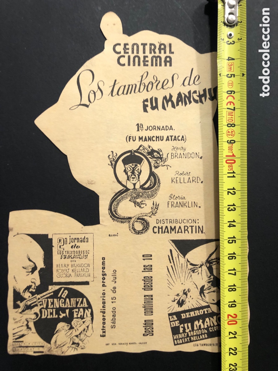 Cine: Programa troquelado facsimil los tambores de fu manchu - Foto 3