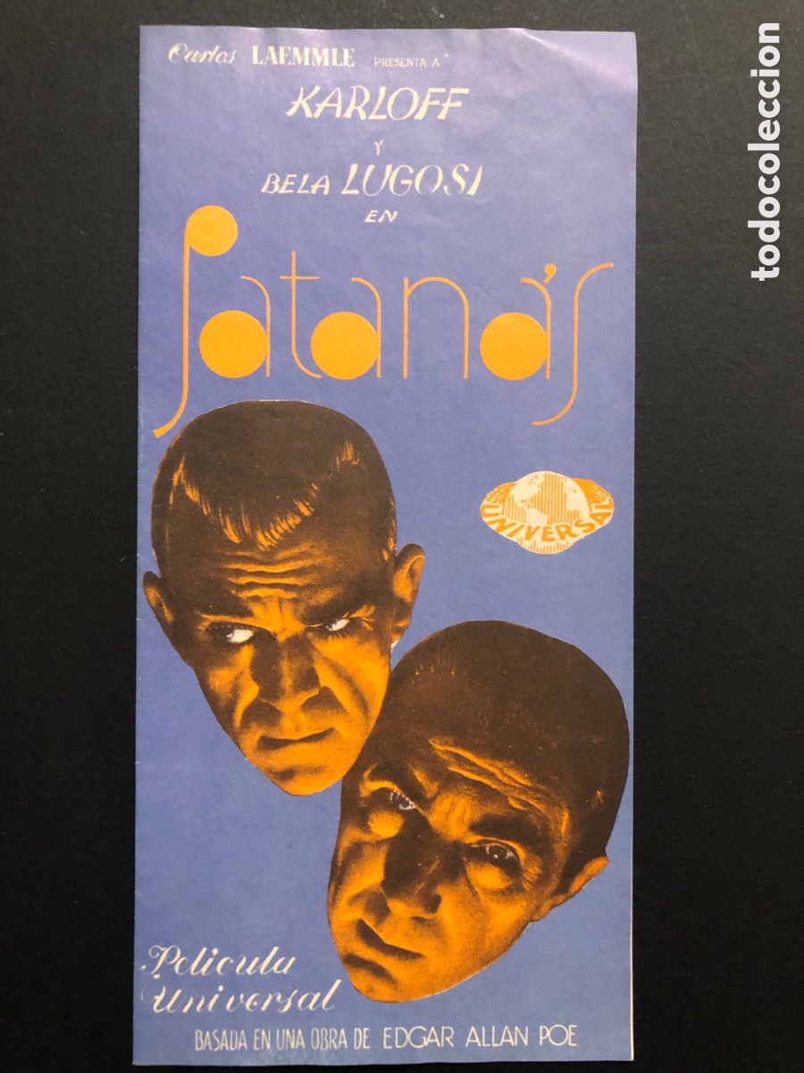Cine: Programa facsimil satanas boris karloff bela lugosi - Foto 1