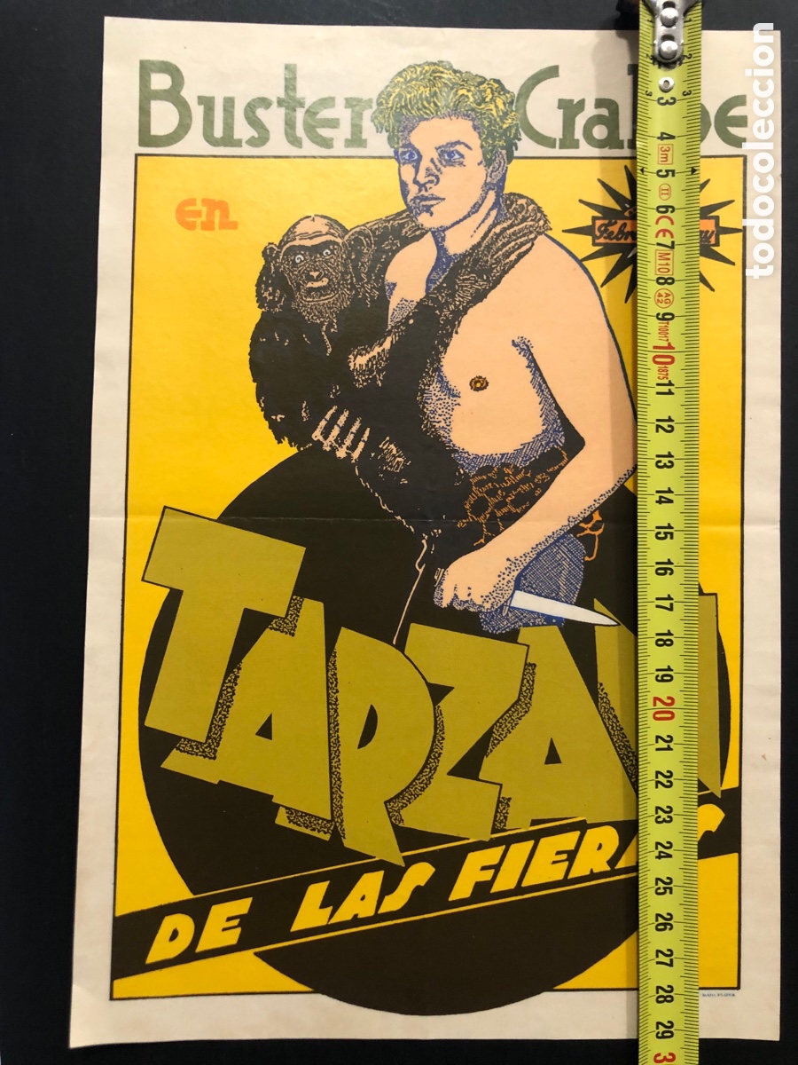 Cine: Programa facsimil tarzan de las fieras buster crabbe - Foto 2