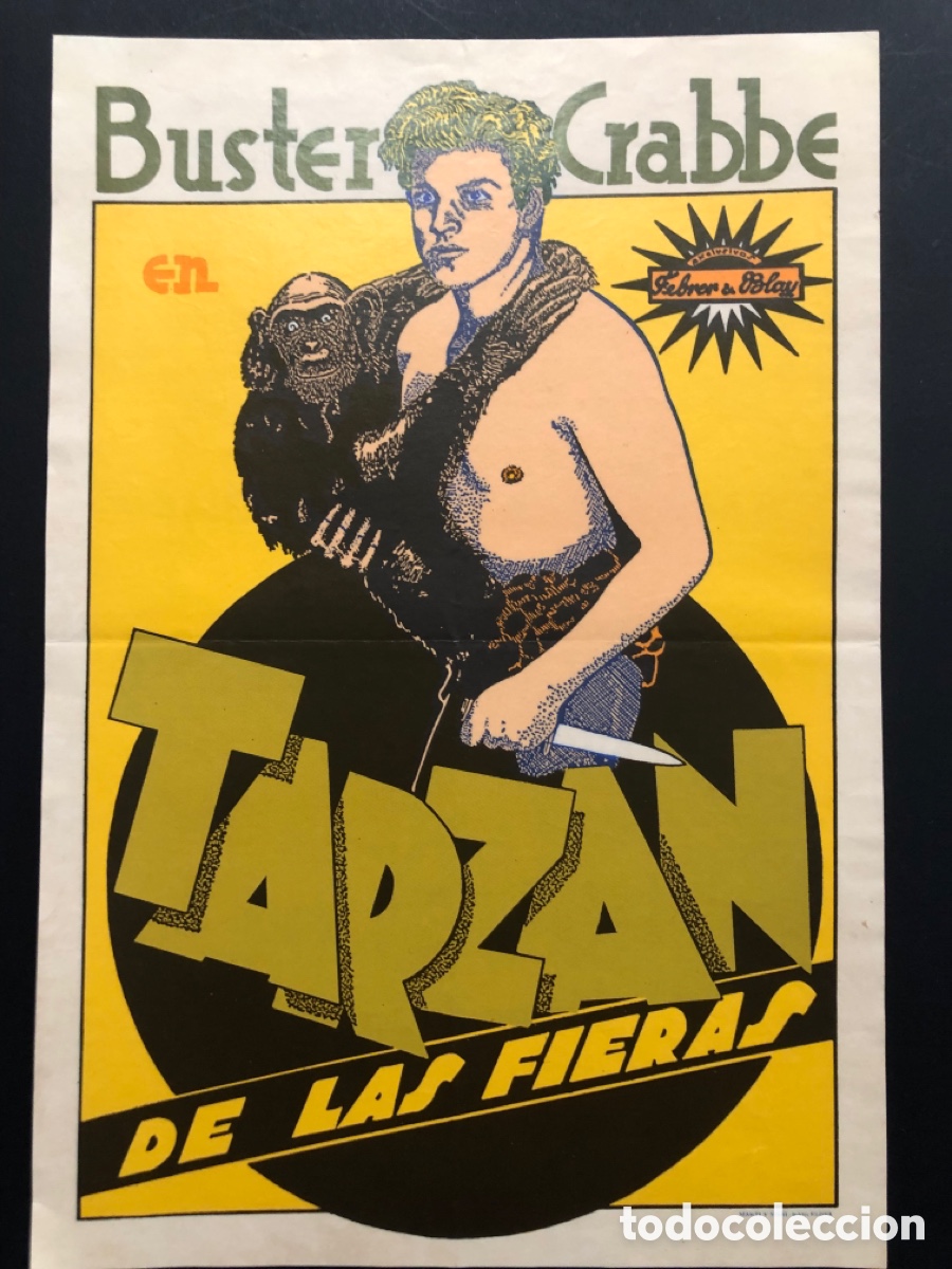 Cine: Programa facsimil tarzan de las fieras buster crabbe - Foto 1