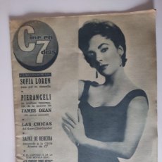Cine: CINE EN 7 DÍAS Nº 2 (22 DE ABRIL DE 1961) LUZ TAYLOR SOFÍA LOREN CHARLOT