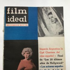 Cine: REVISTA FILM IDEAL, AÑO 1962 - MARILYN MONROE EN PORTADA Y HOJAS INTERIORES