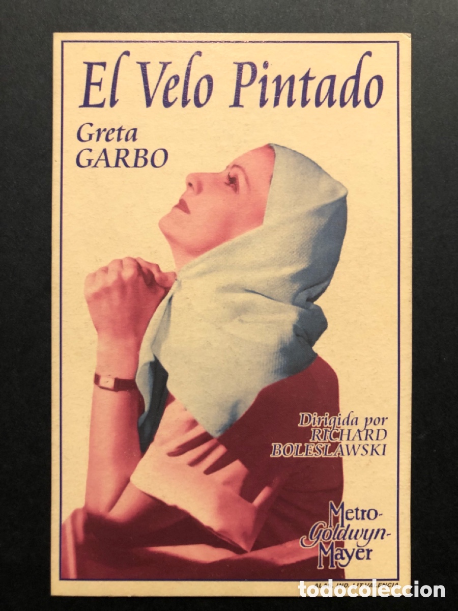 Cine: Programa facsimil Greta garbo el velo pintado - Foto 1