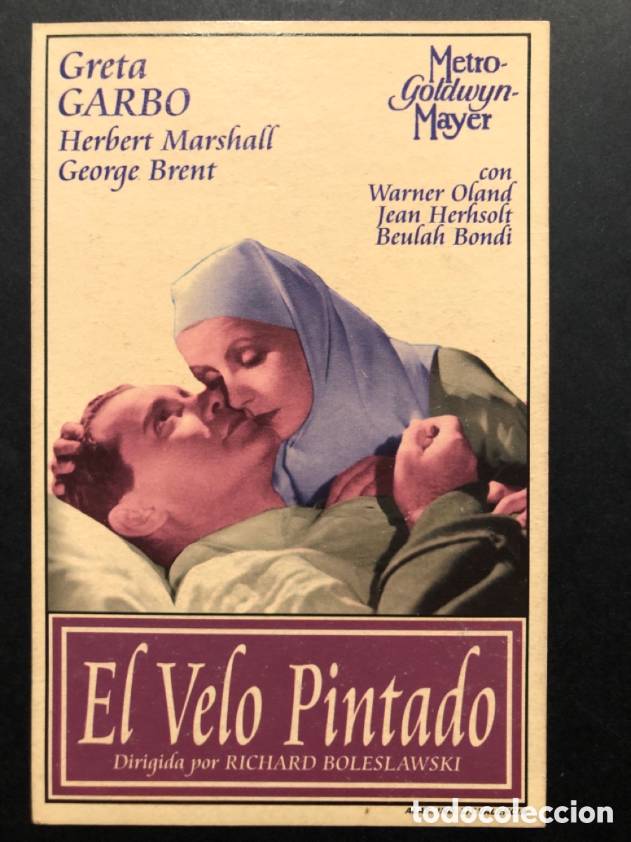Cine: Programa facsimil Greta garbo el velo pintado - Foto 1