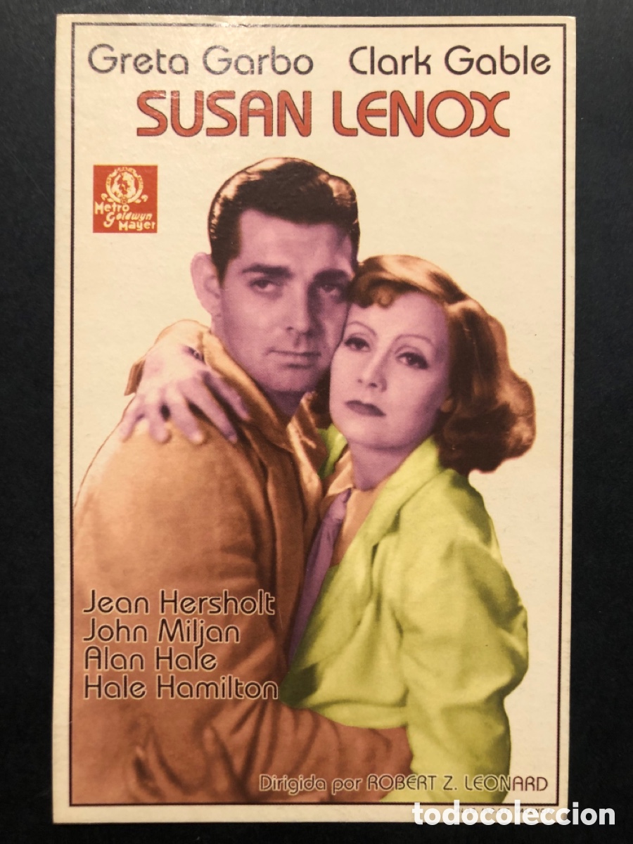 Cine: Programa facsimil Greta garbo clark gable Susan lenox - Foto 1