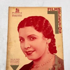Cine: FILMS SELECTOS. AÑO VII. Nº 283. 21 MARZO 1936. ELISA RUIZ ROMERO EN PORTADA.KATHERINE HEPBURNE.LEER