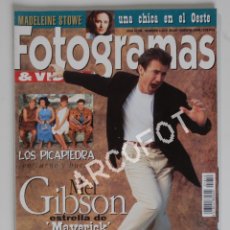 Cine: FOTOGRAMAS & VIDEO Nº 1810 - JULIO AGOSTO 1994 - LOS PICAPIEDRA - MEL GIBSON - MADELAINE STOWE