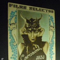 Cine: FILMS SELECTOS Nº 18 1931