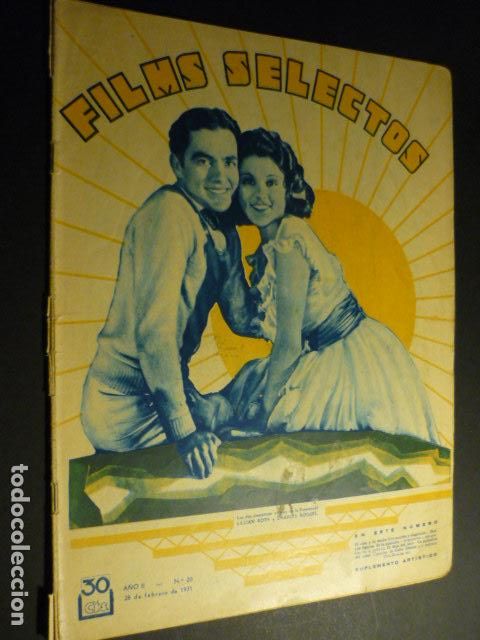 Cine: FILMS SELECTOS N&ordm; 20 1931 - Foto 1