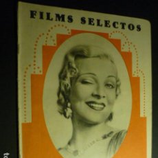 Cine: FILMS SELECTOS Nº 16 1931