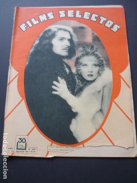 Cine: FILMS SELECTOS N&ordm; 200 1934 - Foto 1