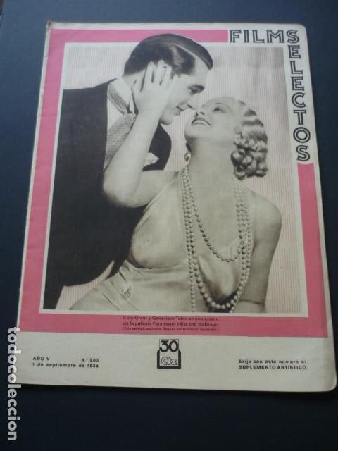 Cine: FILMS SELECTOS N&ordm; 203 1934 - Foto 1