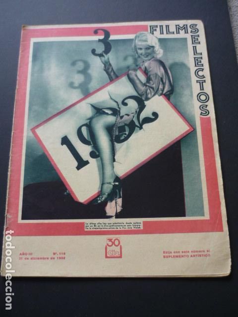 Cine: FILMS SELECTOS N&ordm; 116 1932 - Foto 1