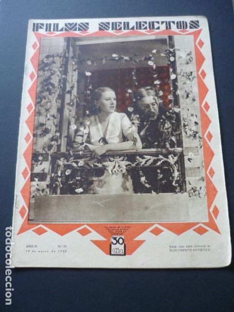 Cine: FILMS SELECTOS N&ordm; 75 1932 - Foto 1