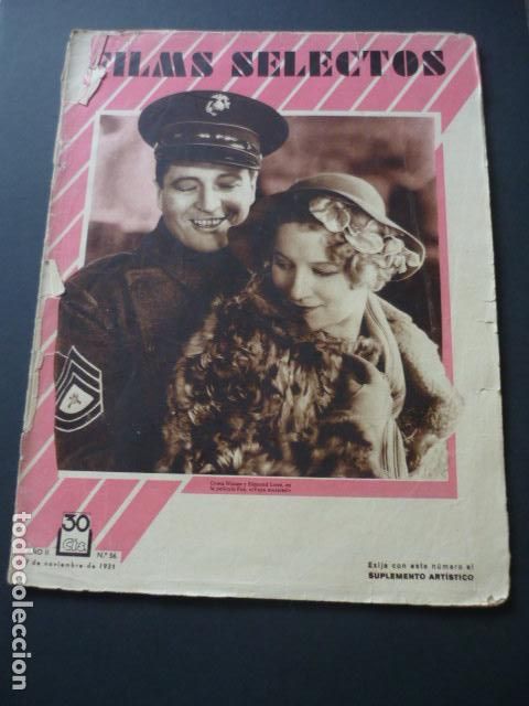 Cine: FILMS SELECTOS N&ordm; 56 1931 - Foto 1
