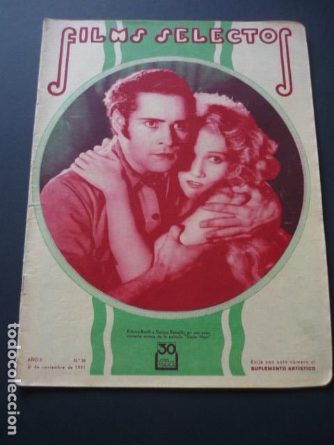 Cine: FILMS SELECTOS N&ordm; 58 1931 - Foto 1
