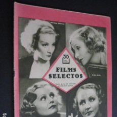 Cine: FILMS SELECTOS Nº 169 1934