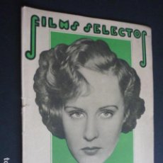 Cine: FILMS SELECTOS Nº 164 1933