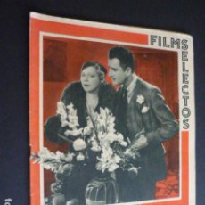 Cine: FILMS SELECTOS Nº 160 1933