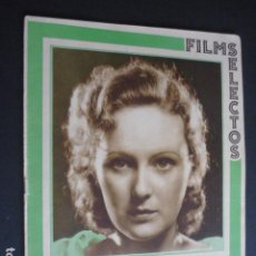 Cine: FILMS SELECTOS Nº 139 1933