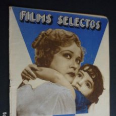 Cine: FILMS SELECTOS Nº 136 1933