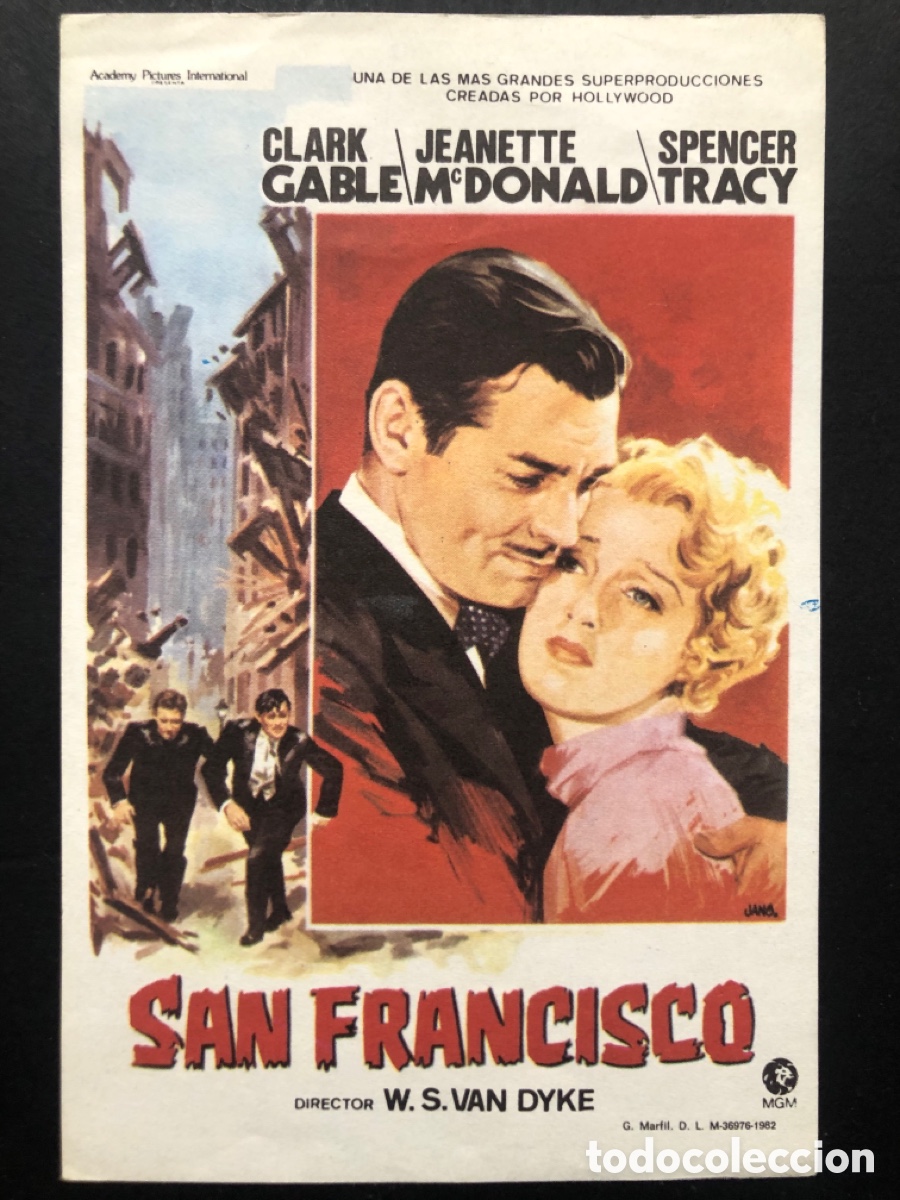 Cine: Programa MGM San Francisco clark gable - Foto 1