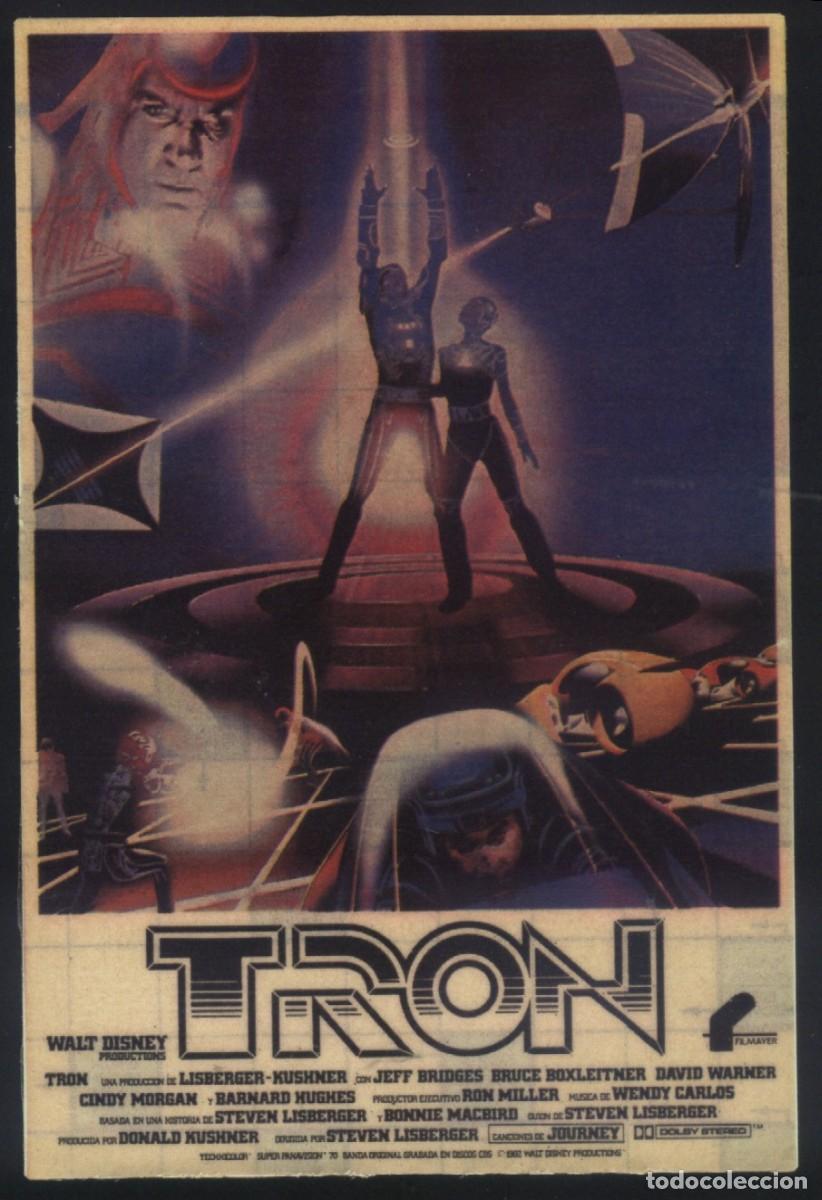 Kino: Q-11199- TRON (RECORTE PRENSA 10x14) Jeff Bridges - Bruce Boxleitner - David Warner