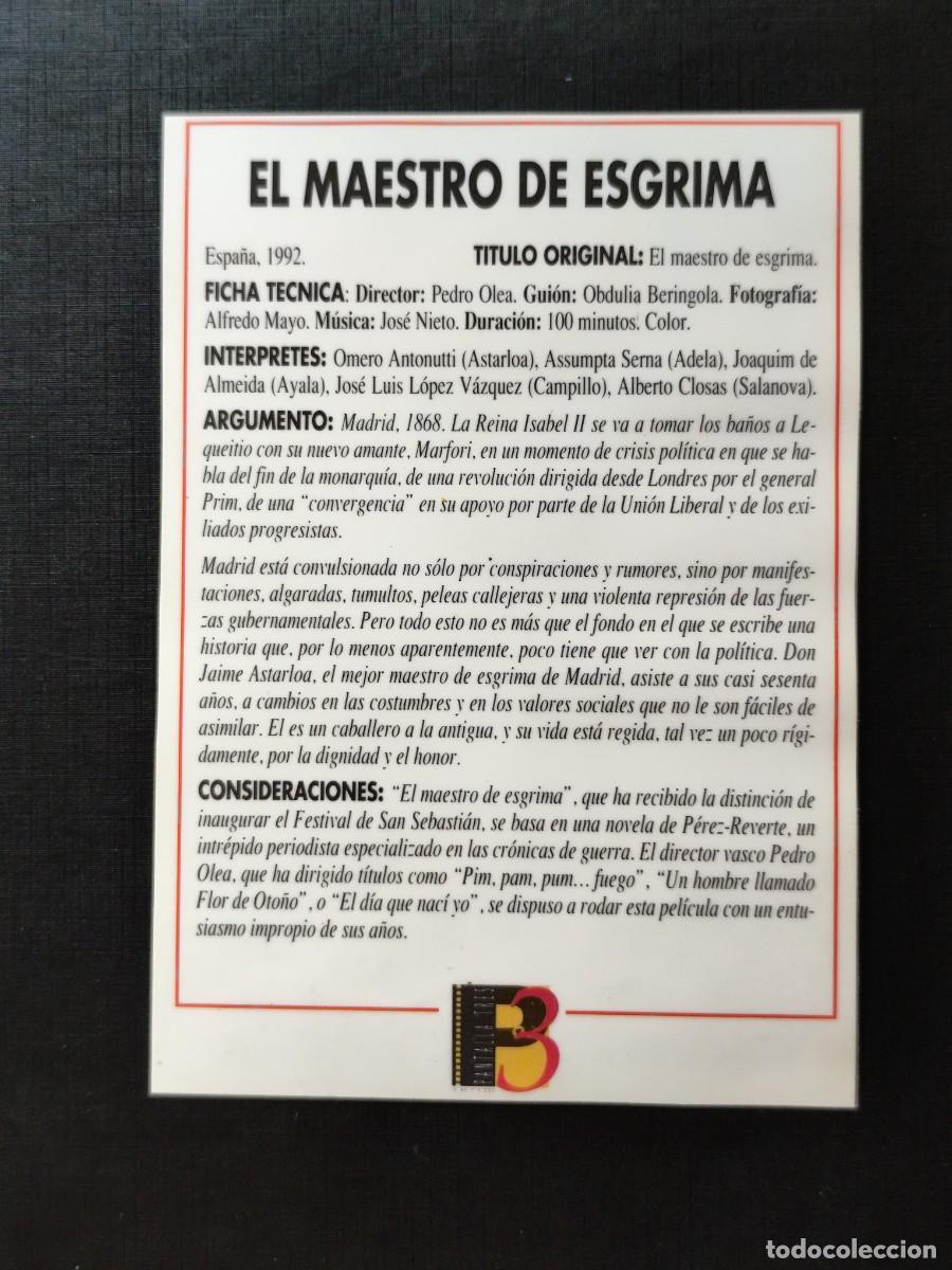 Cine: El maestro de esgrima Plastificado - Foto 2