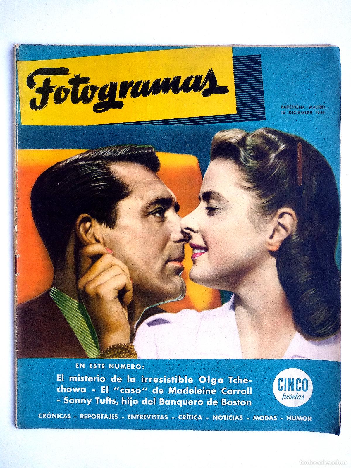 Cine: FOTOGRAMAS N&ordm; 3, con Cary Grant e Ingrid Bergman. - Foto 1
