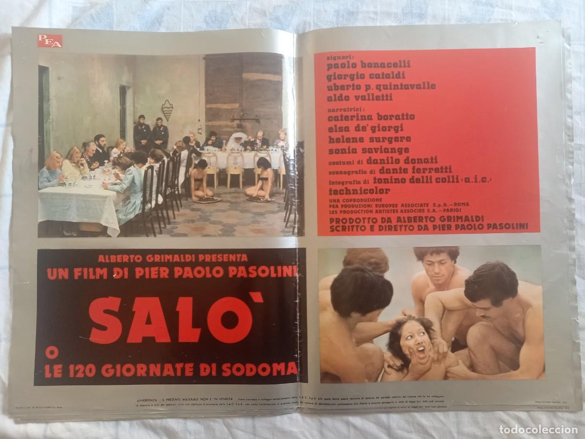 Kino: SALO' O LE 120 GIORNATE DI SODOMA 1975 8 FOTOBUSTE cm.66X46