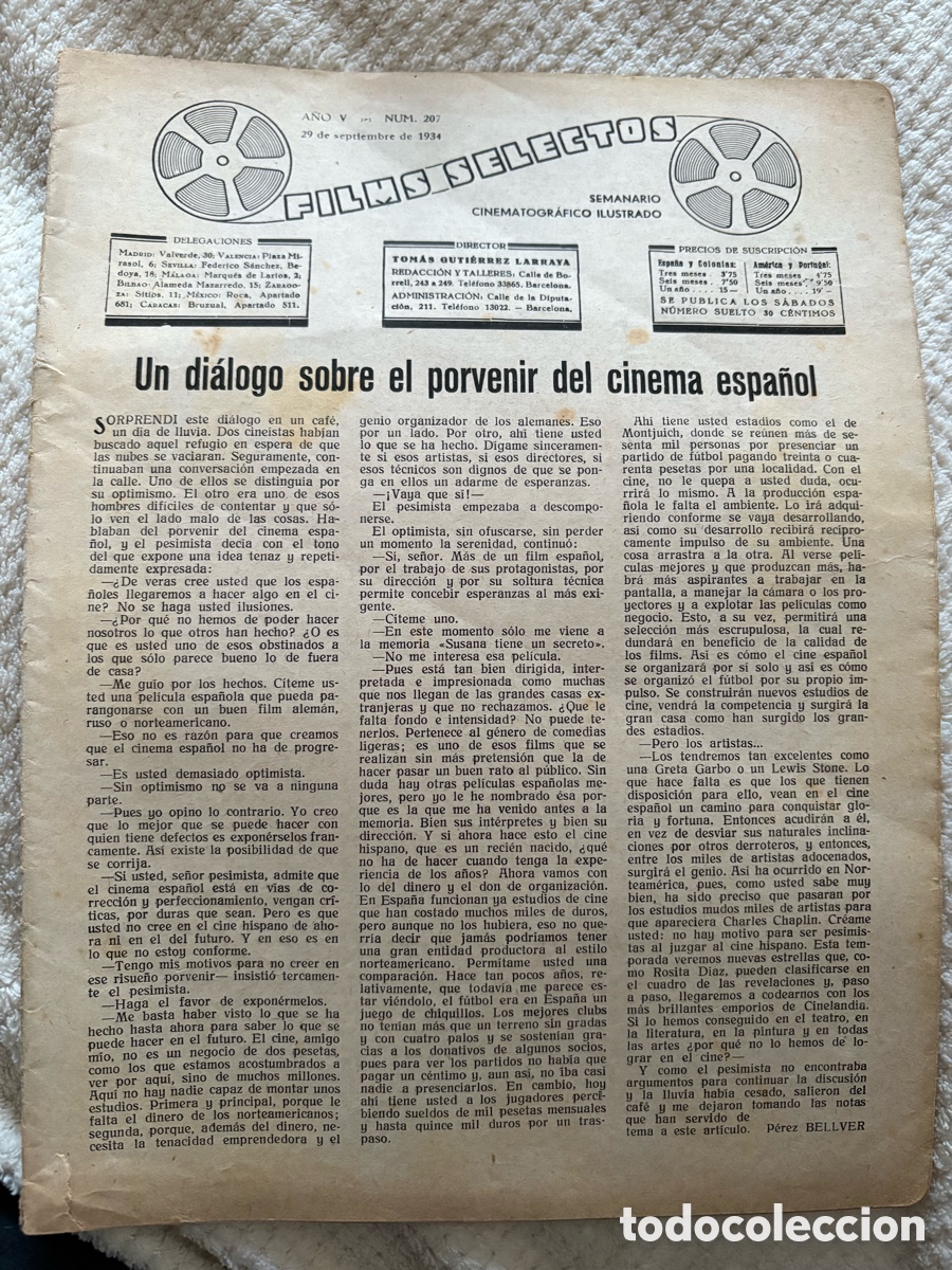 Cine: Revista de cine 1934 - Foto 1