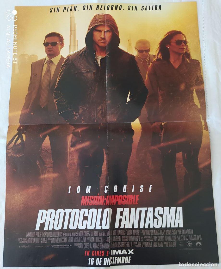 Kino: P&Oacute;STER DOBLE / MISI&Oacute;N IMPOSIBLE: PROTOCOLO FANTASMA + IN TIME (ver descripci&oacute;n)