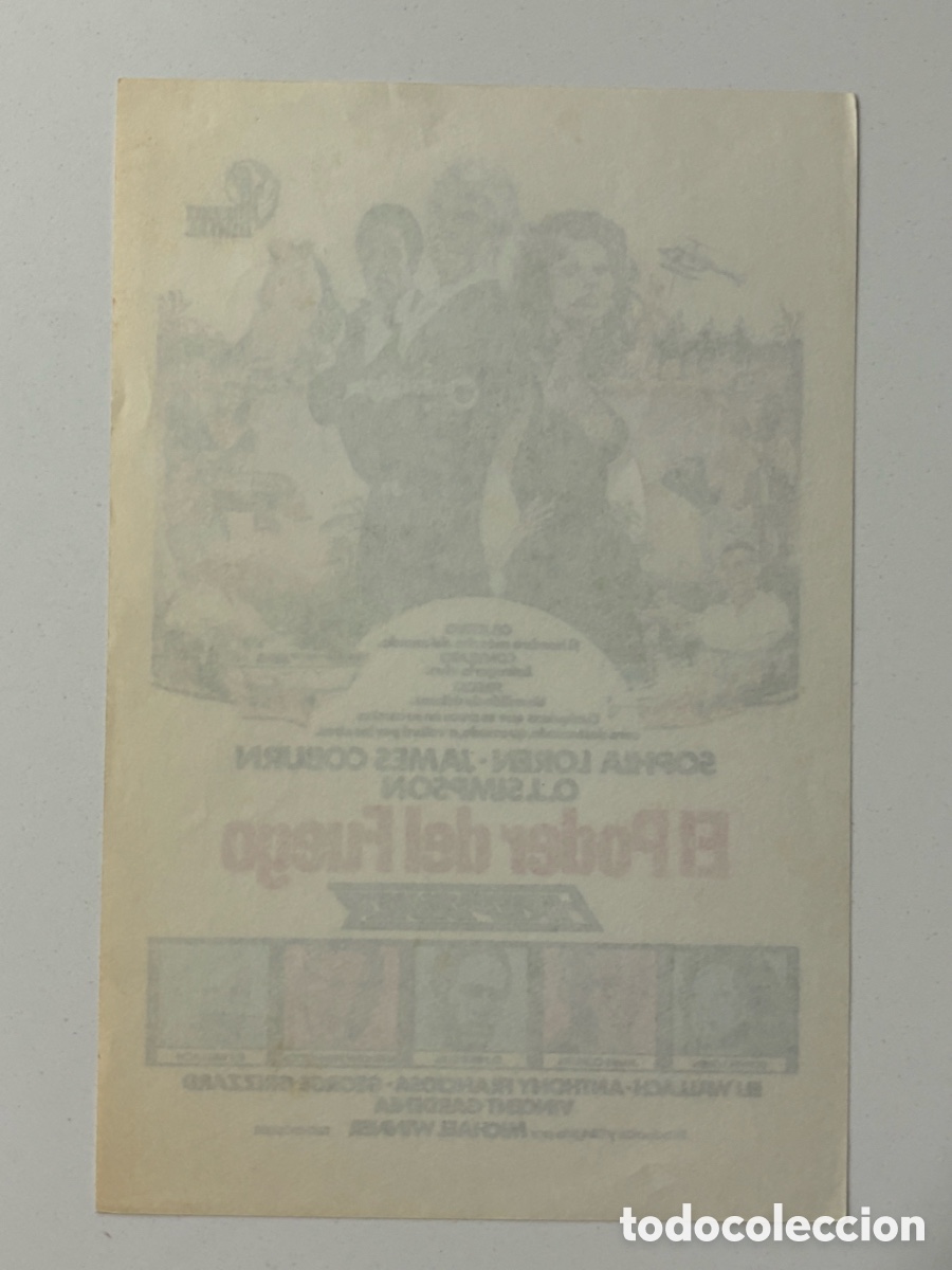Cine: Programa el poder del fuego Sof&iacute;a Loren A14 - Foto 2