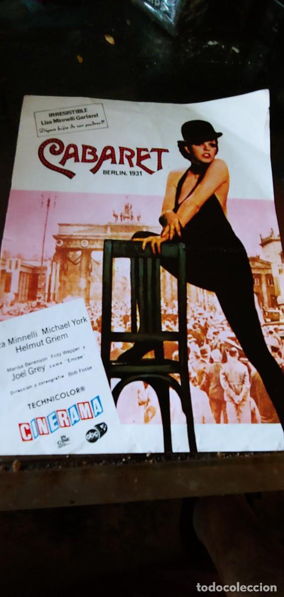 Kino: folleto escrito de la pelicula CABARET esta nuevo
