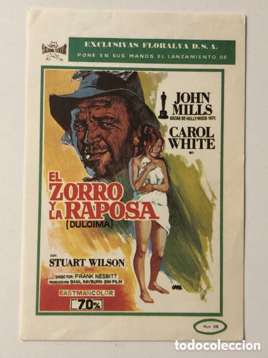 Cine: Programa el zorro y la raposa john Mills A22 - Foto 1