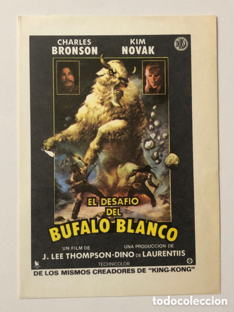 Cine: Programa el desaf&iacute;o del b&uacute;falo blanco Charles bronson A24 - Foto 1