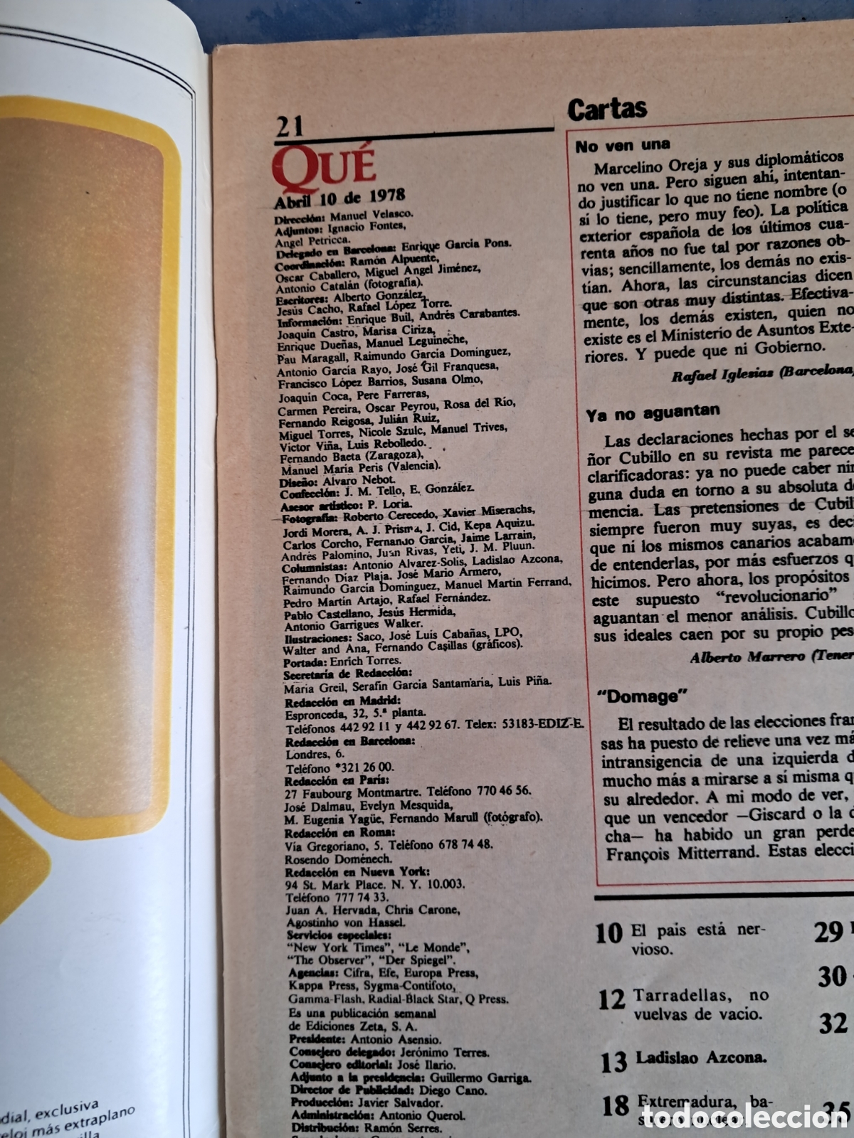Cine: Revista QU&Eacute; Luis Bu&ntilde;uel 1978 - Foto 4